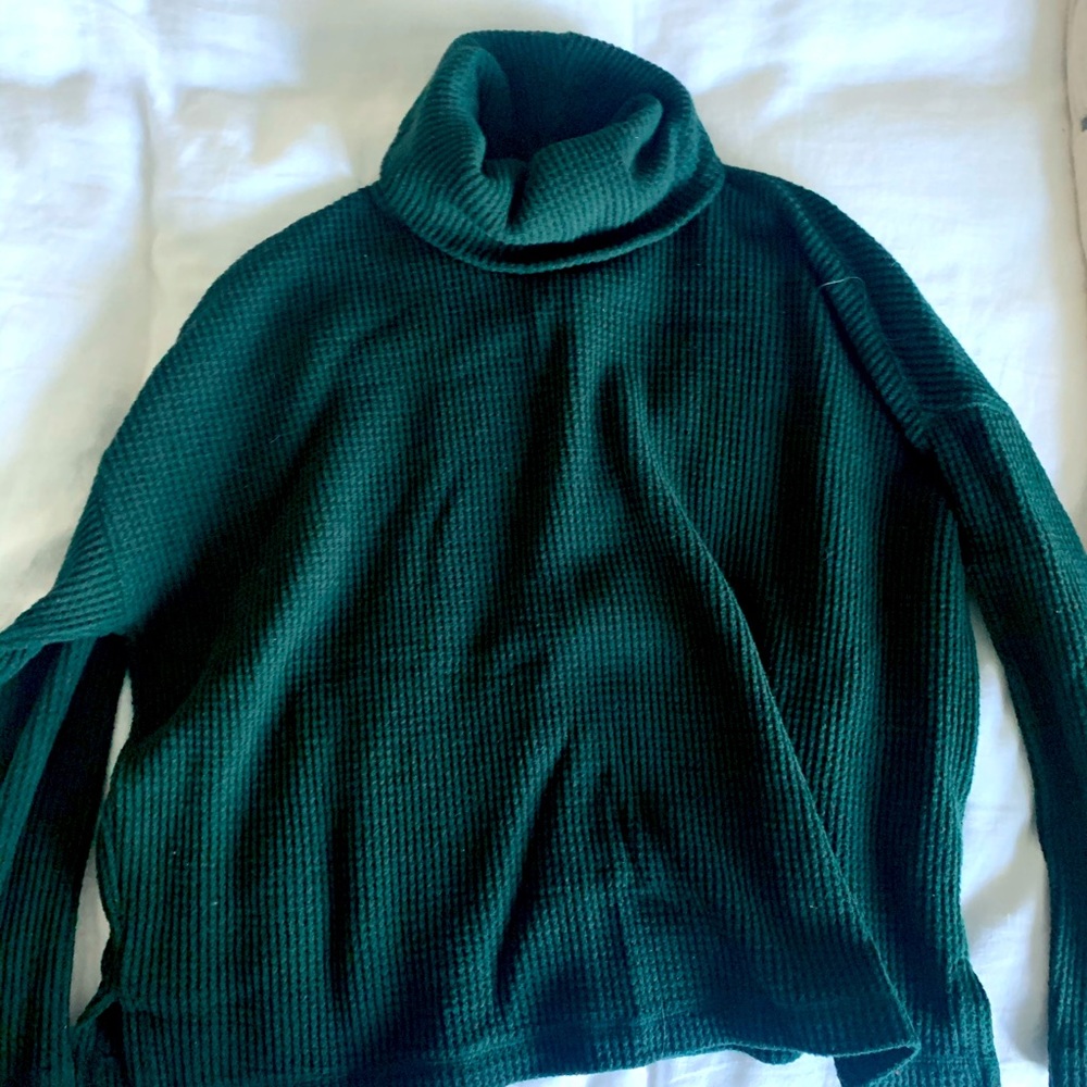 Waffle Turtleneck